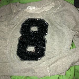 Delia’s crop sweatshirt